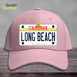 Long Beach California Novelty License Plate Hat Cotton / Pink