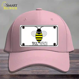 Bee-otch Novelty License Plate Hat Cotton / Pink