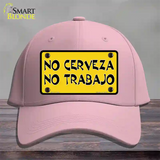 No Cerveza No Trabajo Novelty License Plate Hat Cotton / Pink