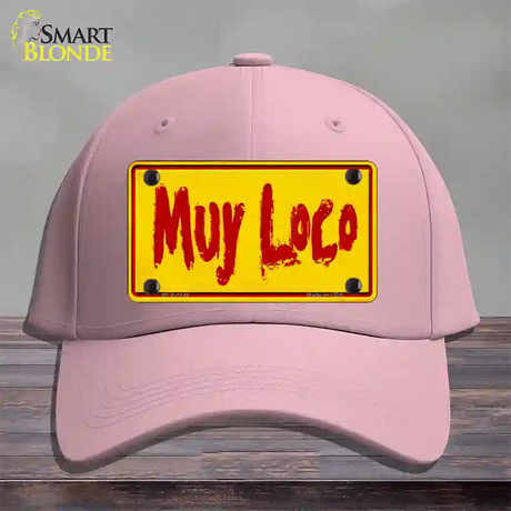 Muy Loco Novelty License Plate Hat Cotton / Pink