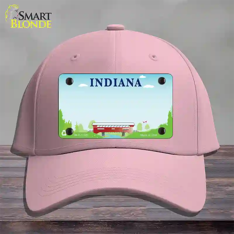 Indiana Recycle State Blank Novelty License Plate Hat Cotton / Pink