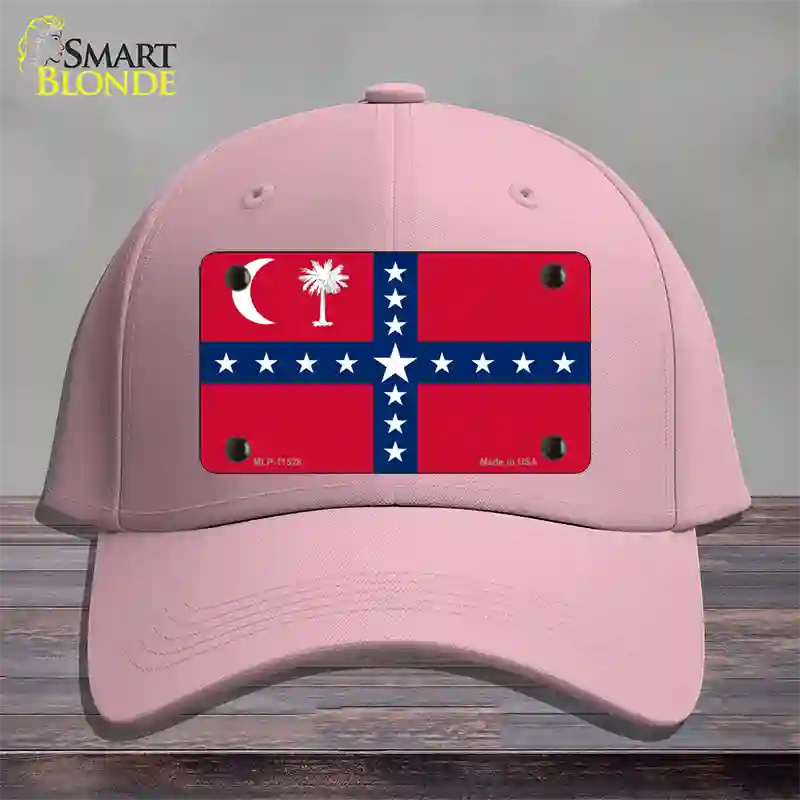 South Carolina Sovereignty Flag Novelty License Plate Hat Cotton / Pink