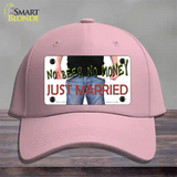 No Beer No Money Just Married Novelty License Plate Hat Cotton / Pink