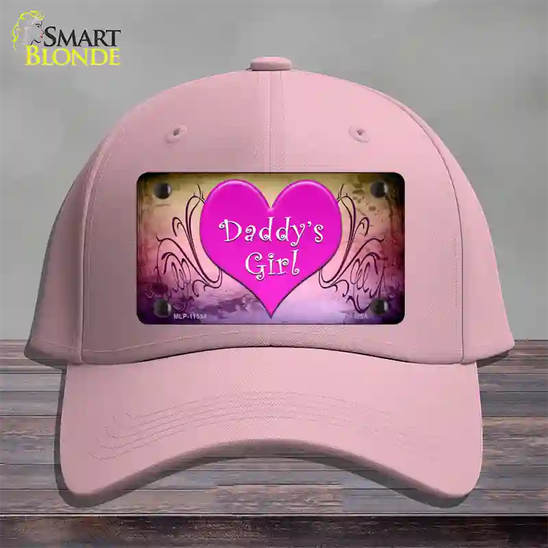 Daddys Girl Novelty License Plate Hat Cotton / Pink