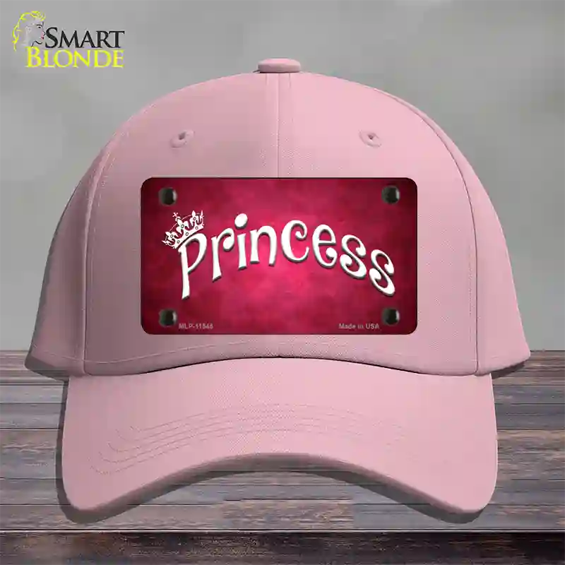 Princess Novelty License Plate Hat Cotton / Pink