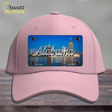 Alabama City Skyline State Novelty License Plate Hat Cotton / Pink