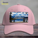 Alaska Snowy Mountains State Novelty License Plate Hat Cotton / Pink