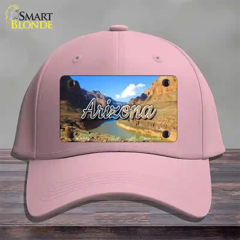 Arizona Canyon State Novelty License Plate Hat Cotton / Pink