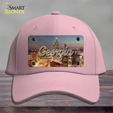 Georgia City Lights State Novelty License Plate Hat Cotton / Pink