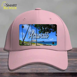 Hawaii Palm Trees State Novelty License Plate Hat Cotton / Pink