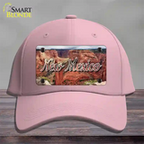 New Mexico Red Canyon State Novelty License Plate Hat Cotton / Pink