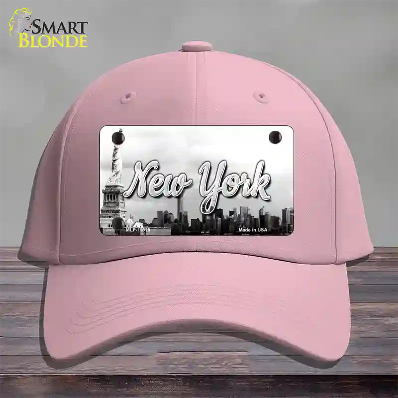 New York Statue of Liberty State Novelty License Plate Hat Cotton / Pink