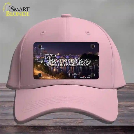 Tennessee Bridge Lights State Novelty License Plate Hat Cotton / Pink