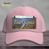 West Virginia River Bridge State Novelty License Plate Hat Cotton / Pink