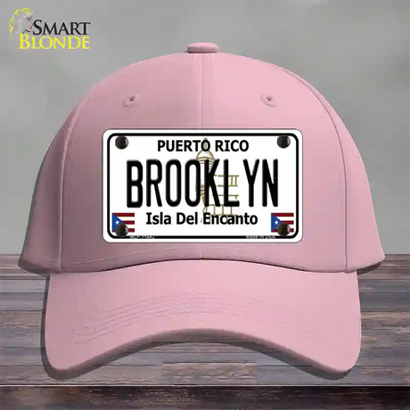 Brooklyn Puerto Rico Novelty License Plate Hat Cotton / Pink