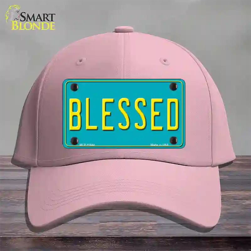 Blessed Novelty License Plate Hat Cotton / Pink