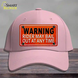 Rider May Bail Novelty License Plate Hat Cotton / Pink