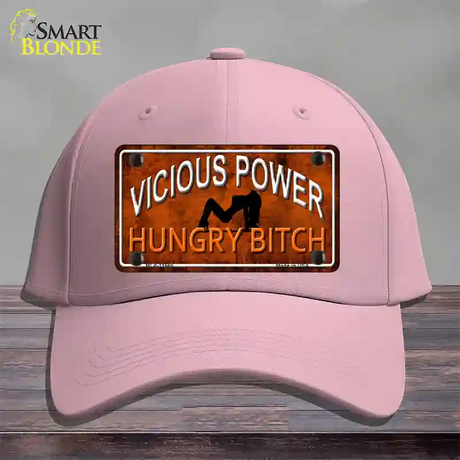 Vicious Power Novelty License Plate Hat Cotton / Pink