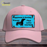 Happiness Is Having A Wiener Novelty License Plate Hat Cotton / Pink