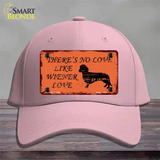 Wiener Love Novelty License Plate Hat Cotton / Pink