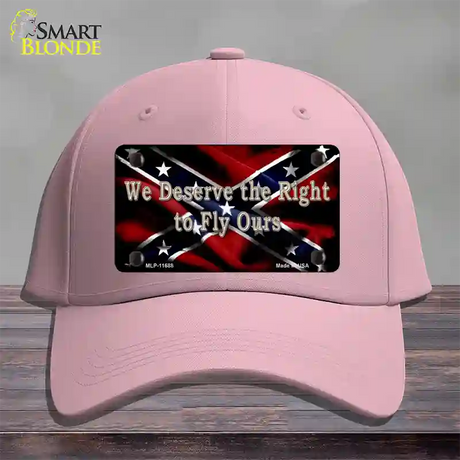 We Deserve The Right Novelty License Plate Hat Cotton / Pink