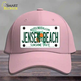 Jensen Beach Florida Novelty License Plate Hat Cotton / Pink