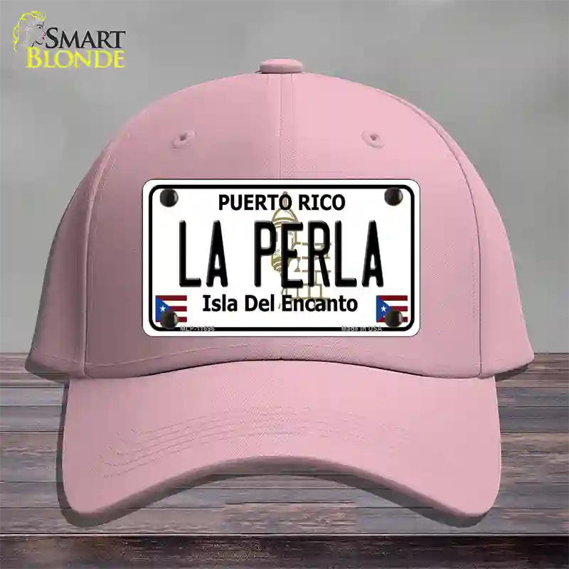 La Perla Puerto Rico Novelty License Plate Hat Cotton / Pink