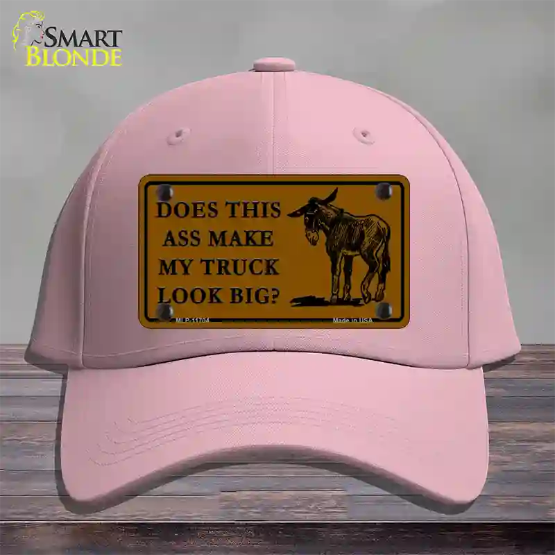 Does This Ass Novelty License Plate Hat Cotton / Pink