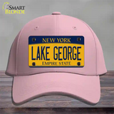 Lake George New York Novelty License Plate Hat Cotton / Pink