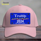 President Trump 2024 Novelty License Plate Hat Cotton / Pink