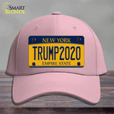 Trump 2020 New York Novelty License Plate Hat Cotton / Pink