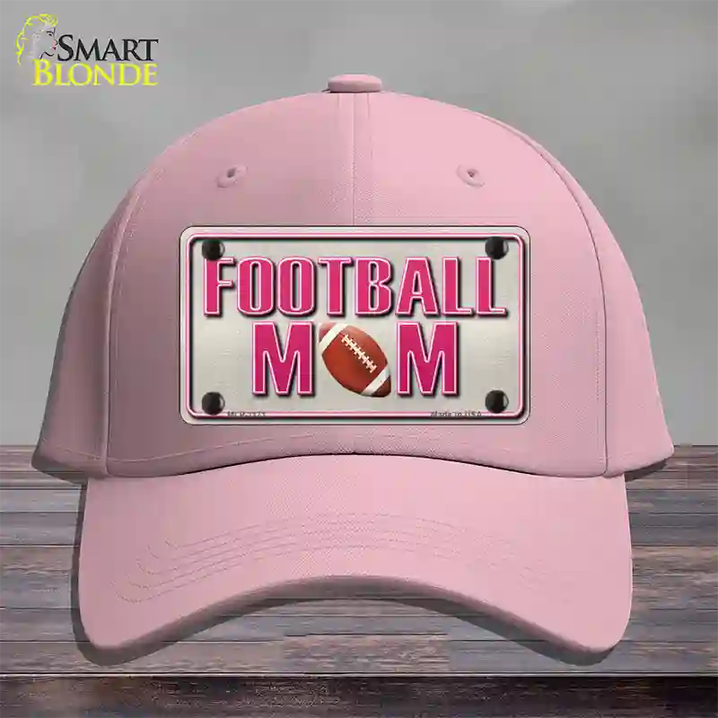 Football Mom Novelty License Plate Hat Cotton / Pink