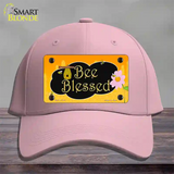 Bee Blessed Honey Hive Novelty License Plate Hat Cotton / Pink