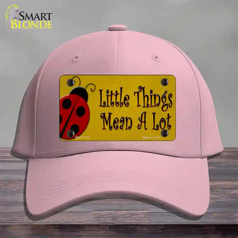 Little Things Mean A Lot Novelty License Plate Hat Cotton / Pink