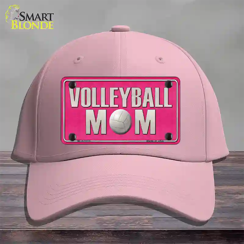 Volleyball Mom Novelty License Plate Hat Cotton / Pink