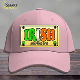 Irish and Proud Novelty License Plate Hat Cotton / Pink