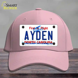 Ayden North Carolina State Novelty License Plate Hat Cotton / Pink