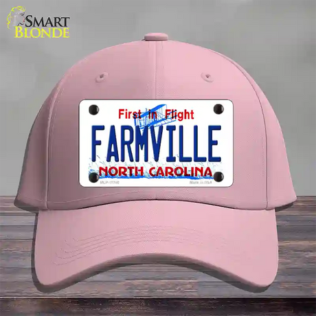 Farmville North Carolina State Novelty License Plate Hat Cotton / Pink