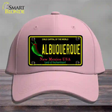 Albuquerque New Mexico Black State Novelty License Plate Hat Cotton / Pink