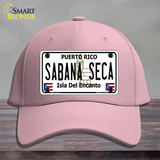 Sabana Seca Puerto Rico State Novelty License Plate Hat Cotton / Pink