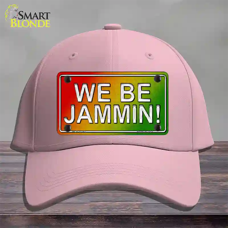 We Be Jammin Rasta Novelty License Plate Hat Cotton / Pink