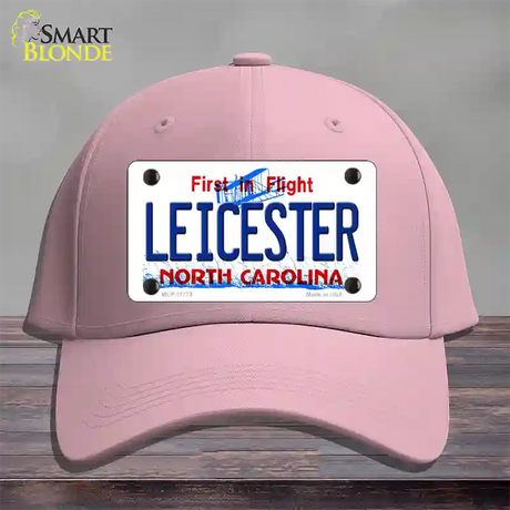 Leicester North Carolina State Novelty License Plate Hat Cotton / Pink