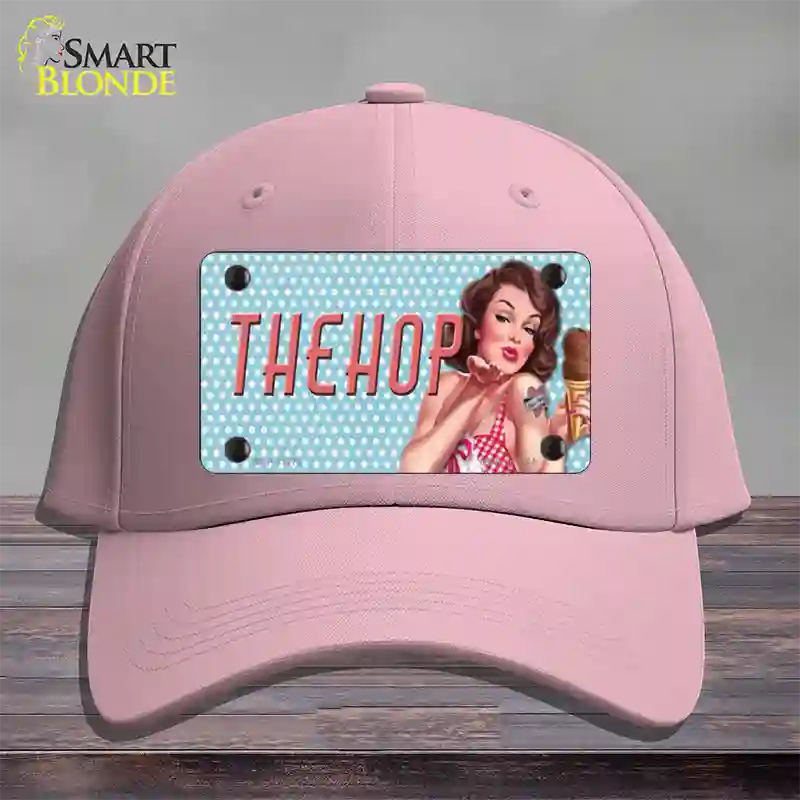 The Hop Vintage Pinup Novelty License Plate Hat Cotton / Pink