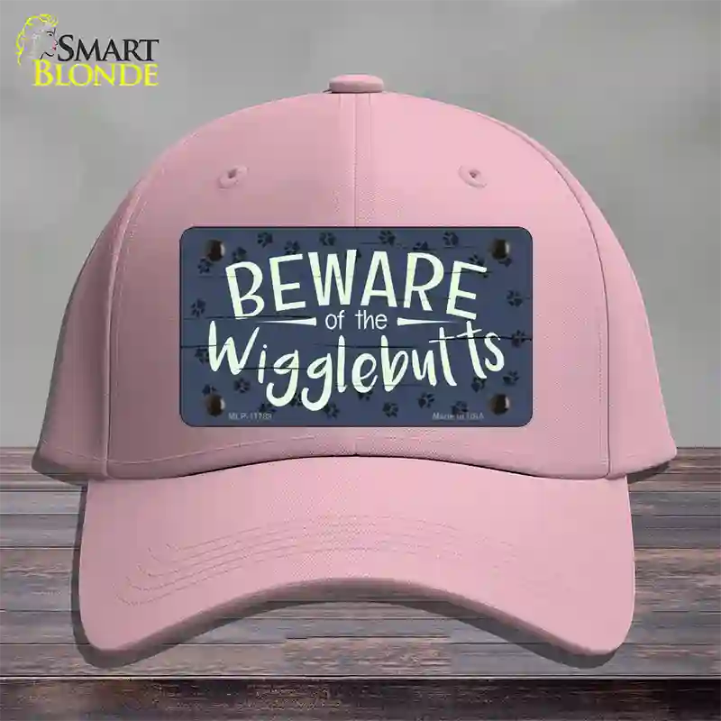 Beware of the Wigglebutts Novelty License Plate Hat Cotton / Pink