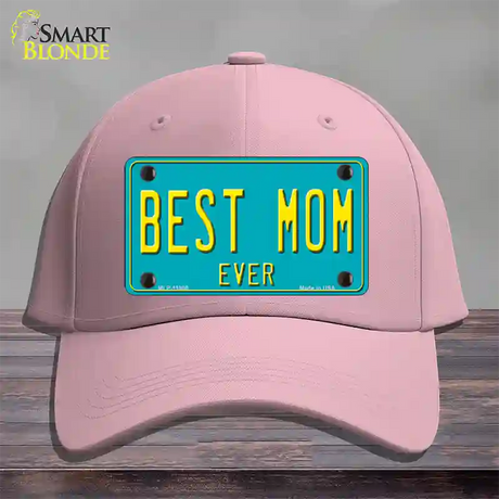 Best Mom Ever Novelty License Plate Hat Cotton / Pink