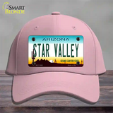 Star Valley Arizona Novelty License Plate Hat Cotton / Pink