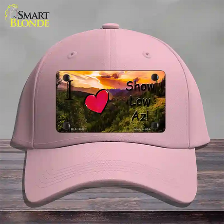 Show Low Valley Arizona Novelty License Plate Hat Cotton / Pink