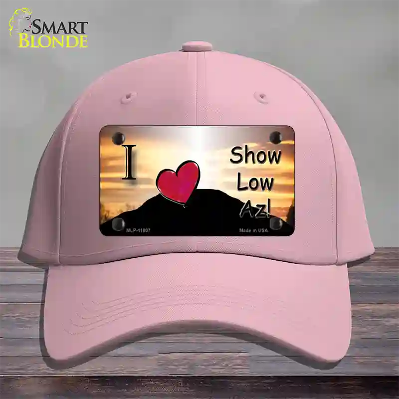 Show Low Hilltop Arizona Novelty License Plate Hat Cotton / Pink