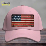 American Flag Corrugated Novelty License Plate Hat Cotton / Pink