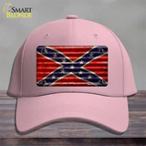 Confederate Flag Corrugated Novelty License Plate Hat Cotton / Pink